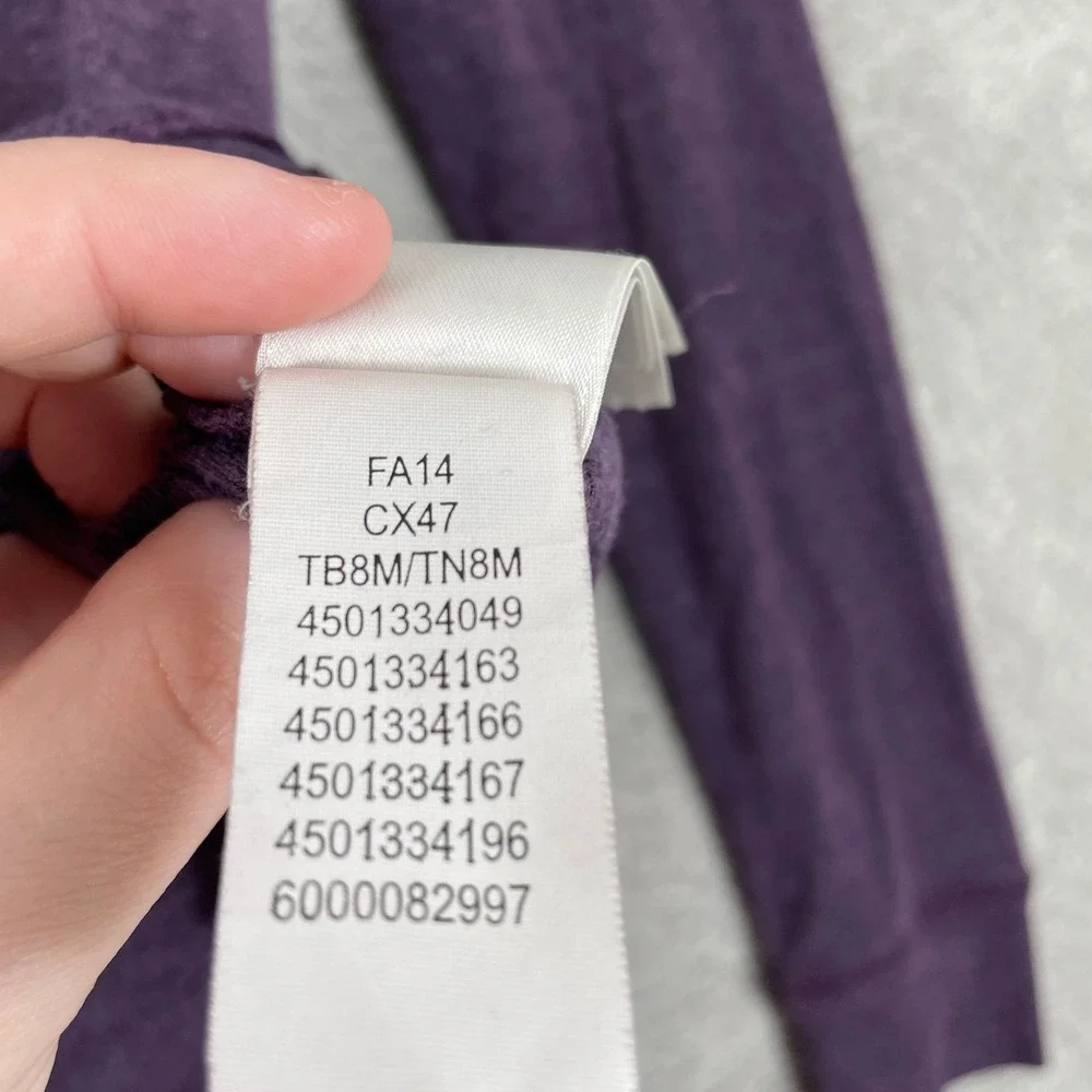 The North Face Henley Mens Small Purple Raglan Sleeve California Heritage Shirt